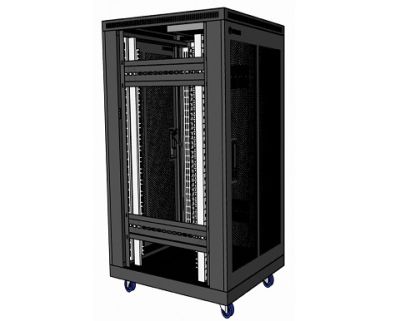 20U  网络机柜 （深度：800mm, 黑色）