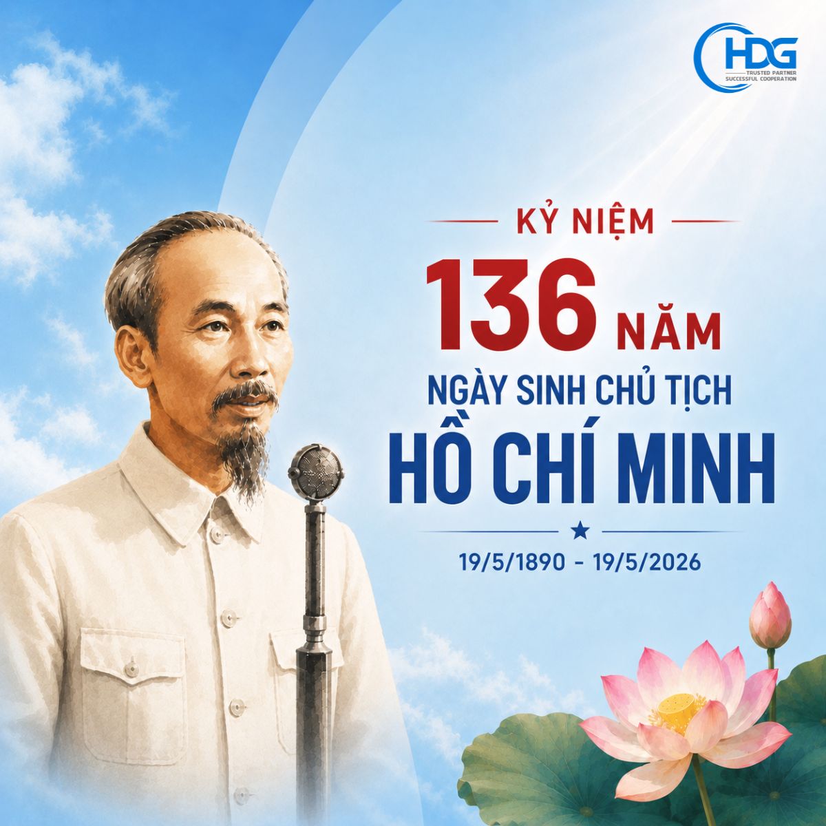 KỶ NIỆM 136 NĂM NG&Agrave;Y SINH CHỦ TỊCH HỒ CH&Iacute; MINH